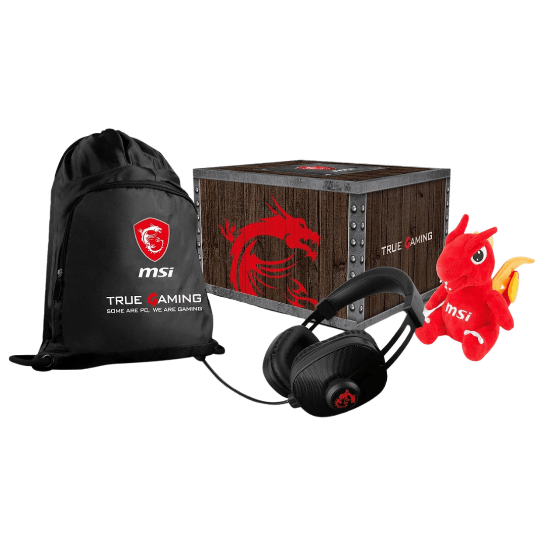 Kit Msi Loot Box Mochila-Peluche-Headset
