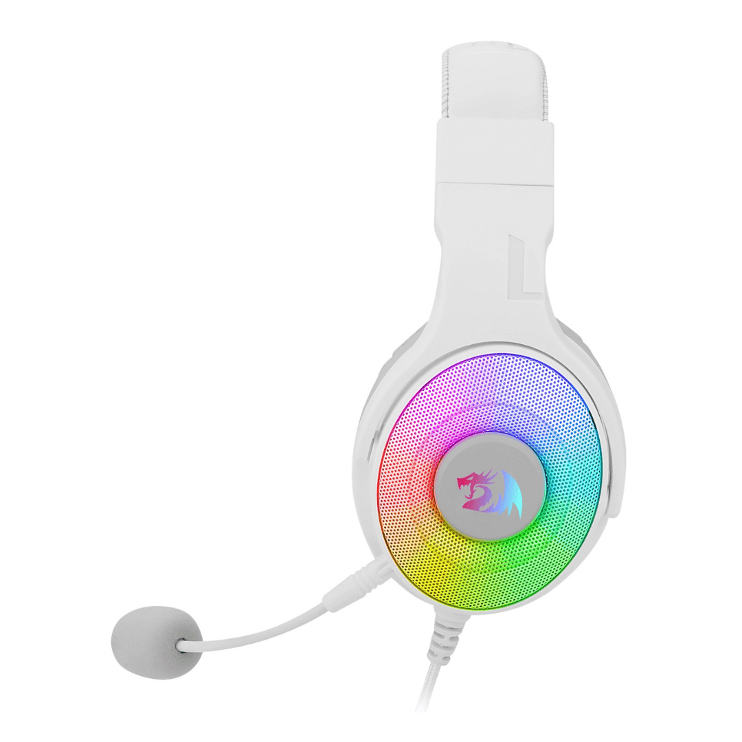Auricular Redragon Pandora H350W-RGB USB Blanco RGB 7.1