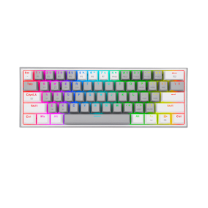Teclado Redragon Fizz Pro GW K616-RGB Mecanico Wireless Gris-Blanco RGB
