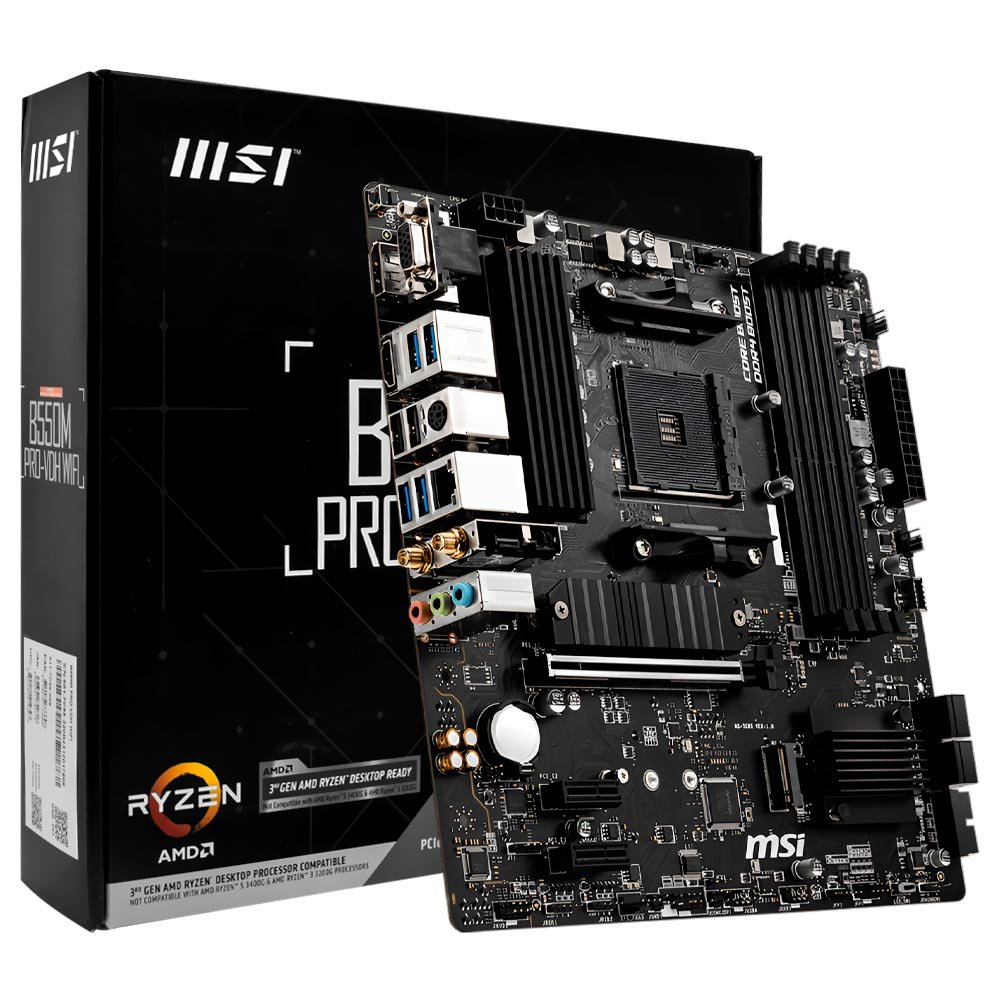Placa Madre MSI B550M PRO-VDH Wi-Fi Socket AM4 VGA DDR4