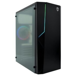 Gabinete Gamer Satellite K883 1 Cooler Negro