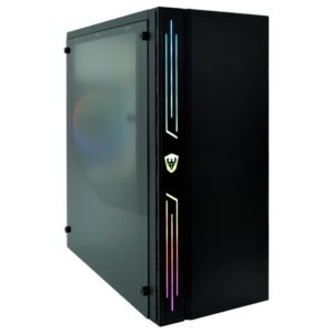 Gabinete Gamer Satellite K885 Mid Tower 1 Cooler Negro