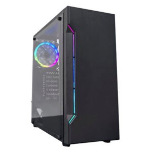 Gabinete Gamer Satellite 1101K ATX 1 Cooler RGB Negro