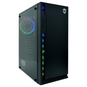 Gabinete Gamer Satellite 1103K ATX 1 Cooler RGB Negro