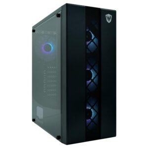 Gabinete Gamer Satellite 1400K ATX 4 Cooler RGB Negro