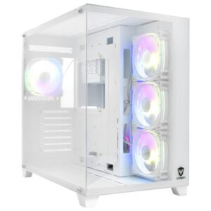 Gabinete Gamer Satellite K897 ATX 4 Cooler Blanco