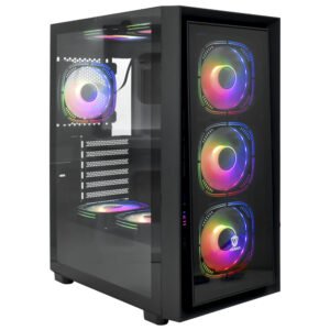 Gabinete Gamer Satellite K51 E-ATX 8 Cooler Negro