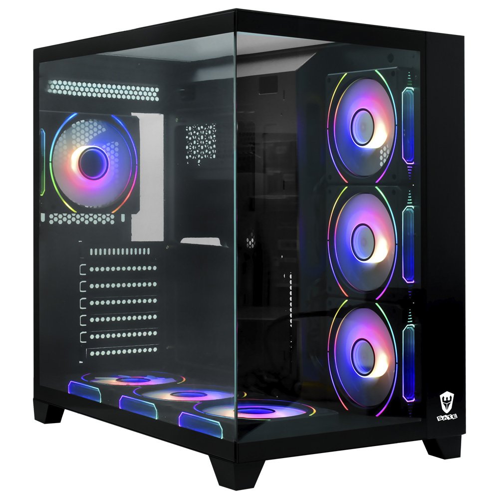 Gabinete Gamer Satellite K900 ATX 7 Cooler Negro