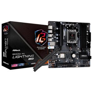 Placa Madre ASRock B650M PG Lightning Wi-Fi Socket AM5 DDR5