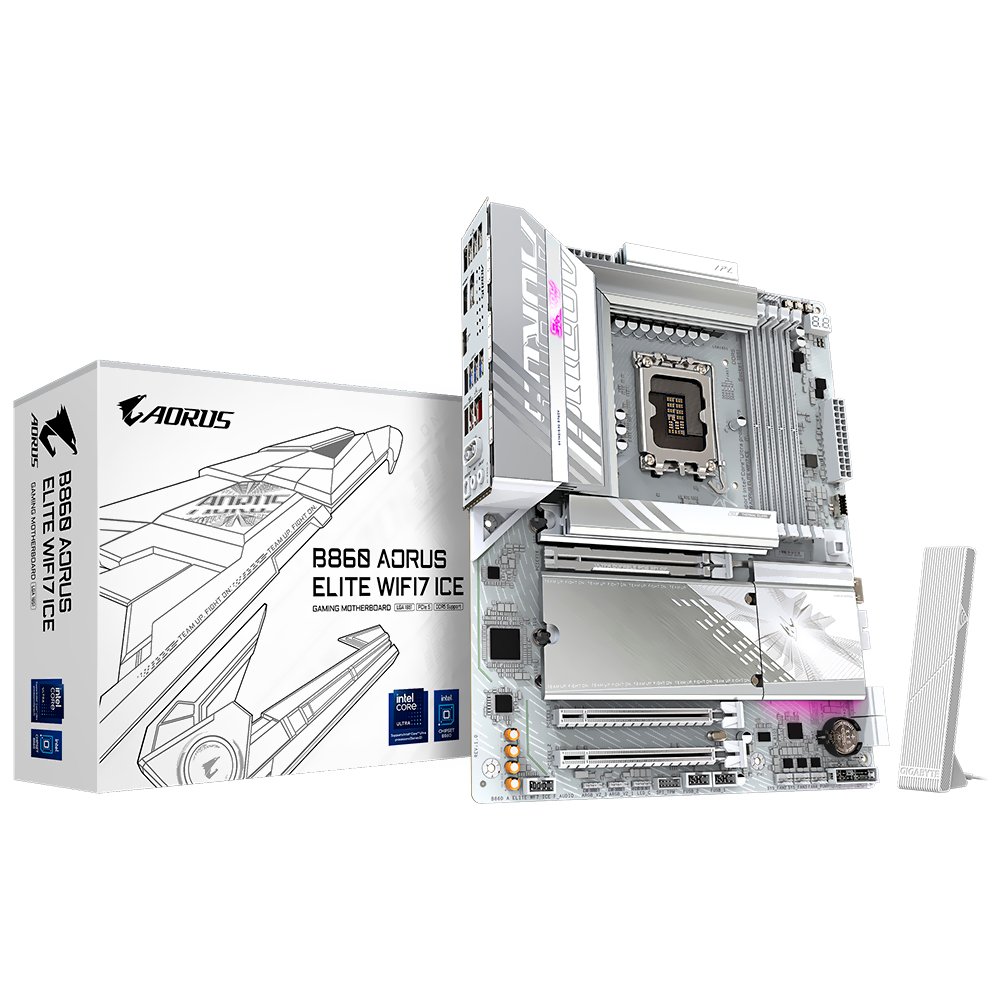 Placa Madre Gigabyte B860 AORUS Elite Wi-Fi 7 Ice Socket LGA 1851 DDR5
