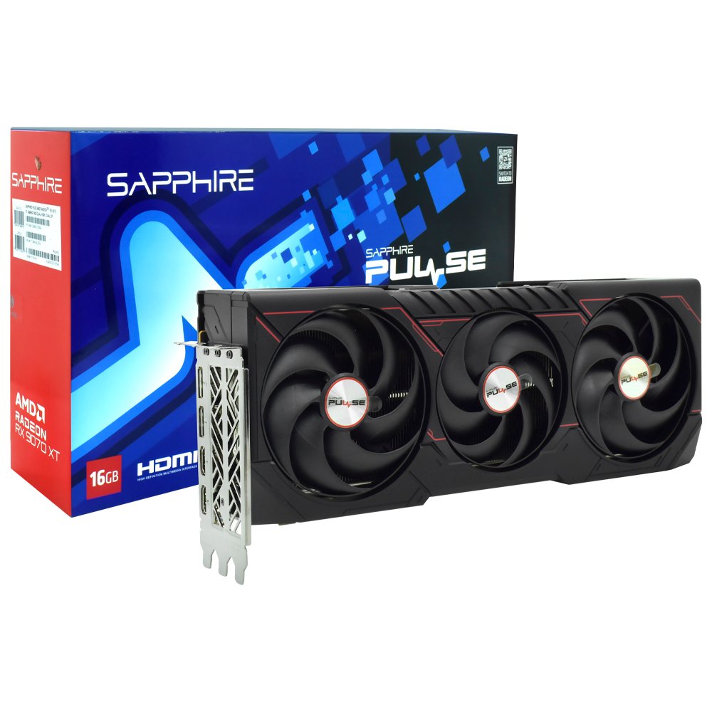 Tarjeta Gráfica Sapphire Gaming Pulse OC 16GB Radeon RX9070 XT GDDR6 - 11348-03-20G