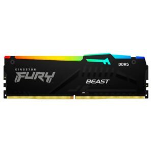 Memoria RAM Kingston Fury Beast DDR5 16GB 5200MHz RGB - Negro (KF552C40BBA/16)