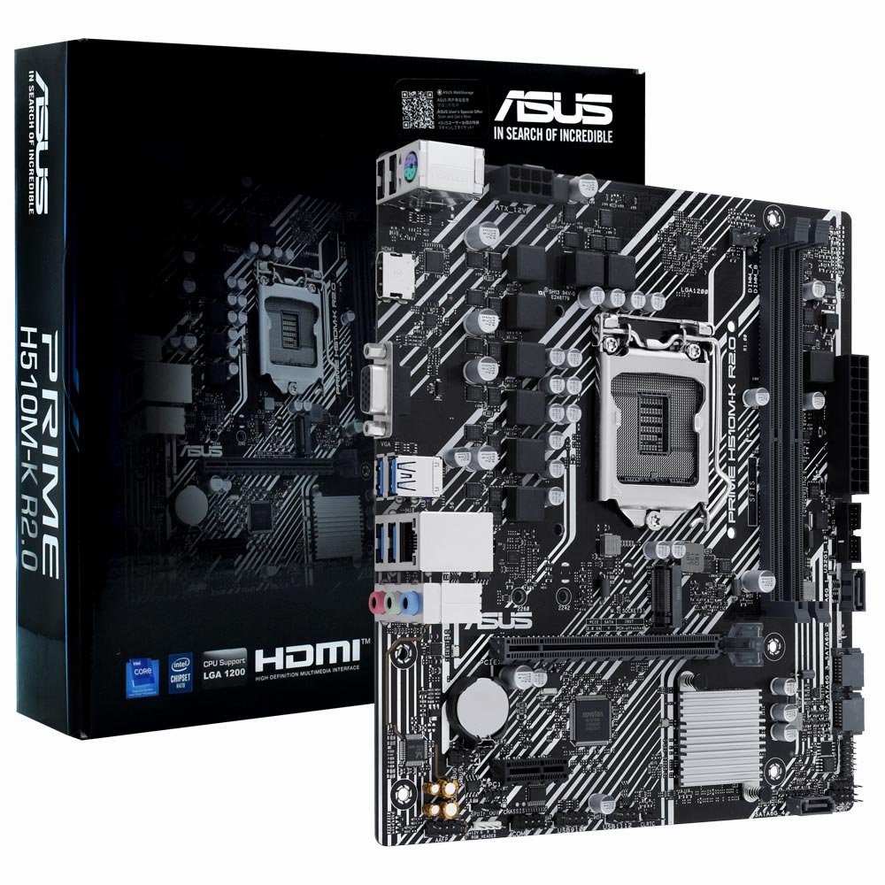 Placa Madre ASUS Prime H510M-K R2.0 Socket LGA 1200 VGA DDR4