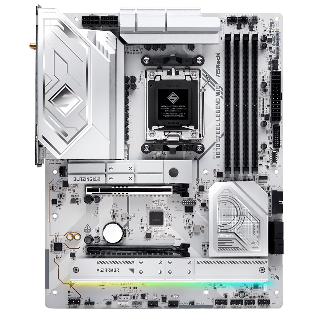 Placa Madre ASRock X870 Steel Legend Wi-Fi Socket AM5 DDR5