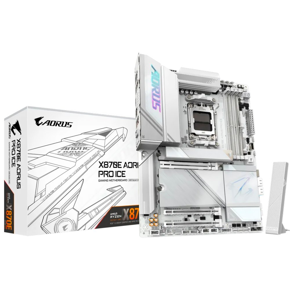 Placa Madre Gigabyte X870E AORUS Pro Ice Socket AM5 DDR5
