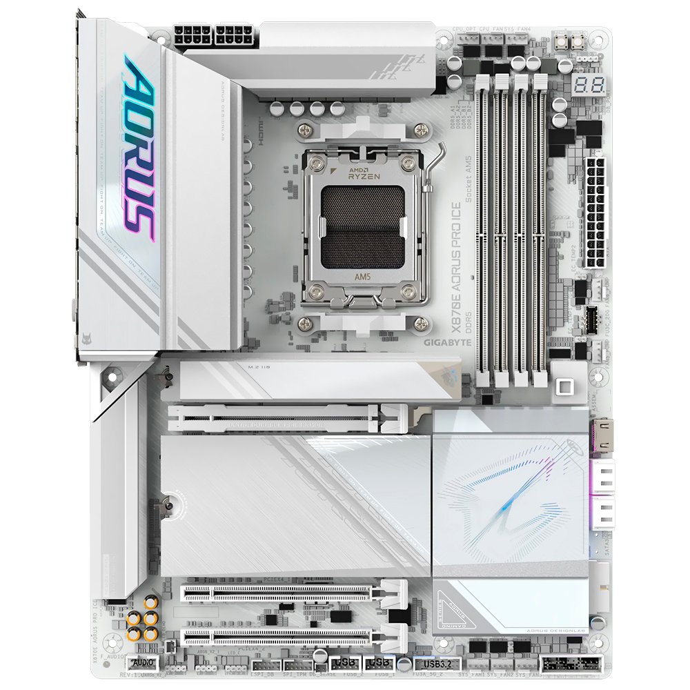 Placa Madre Gigabyte X870E AORUS Pro Ice Socket AM5 DDR5