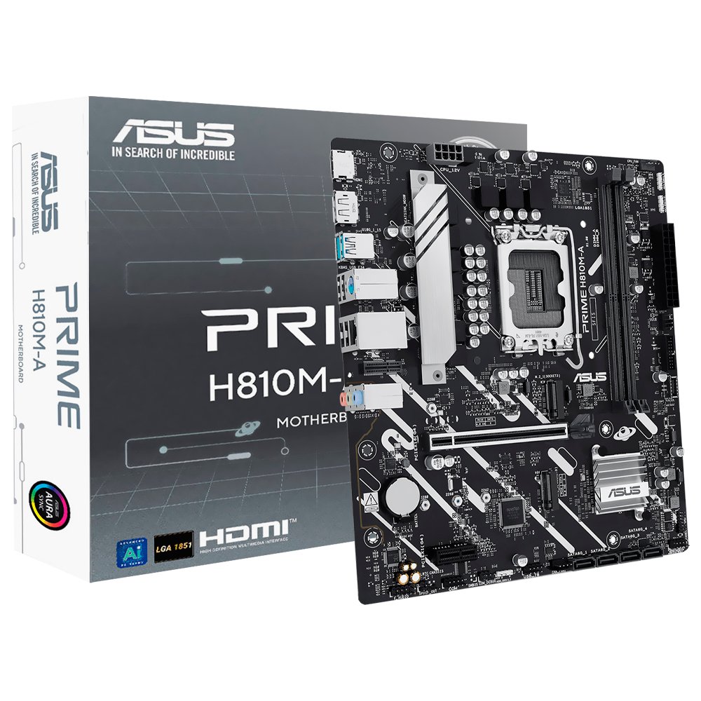 Placa Madre ASUS Prime H810M-A Socket LGA 1851 DDR5