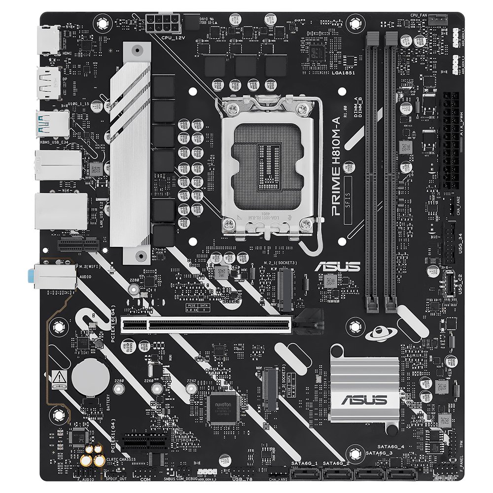 Placa Madre ASUS Prime H810M-A Socket LGA 1851 DDR5