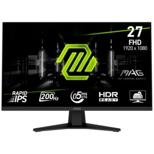 Monitor Gamer MSI Mag 274F 27" Full HD IPS 200Hz 0.5Ms Negro