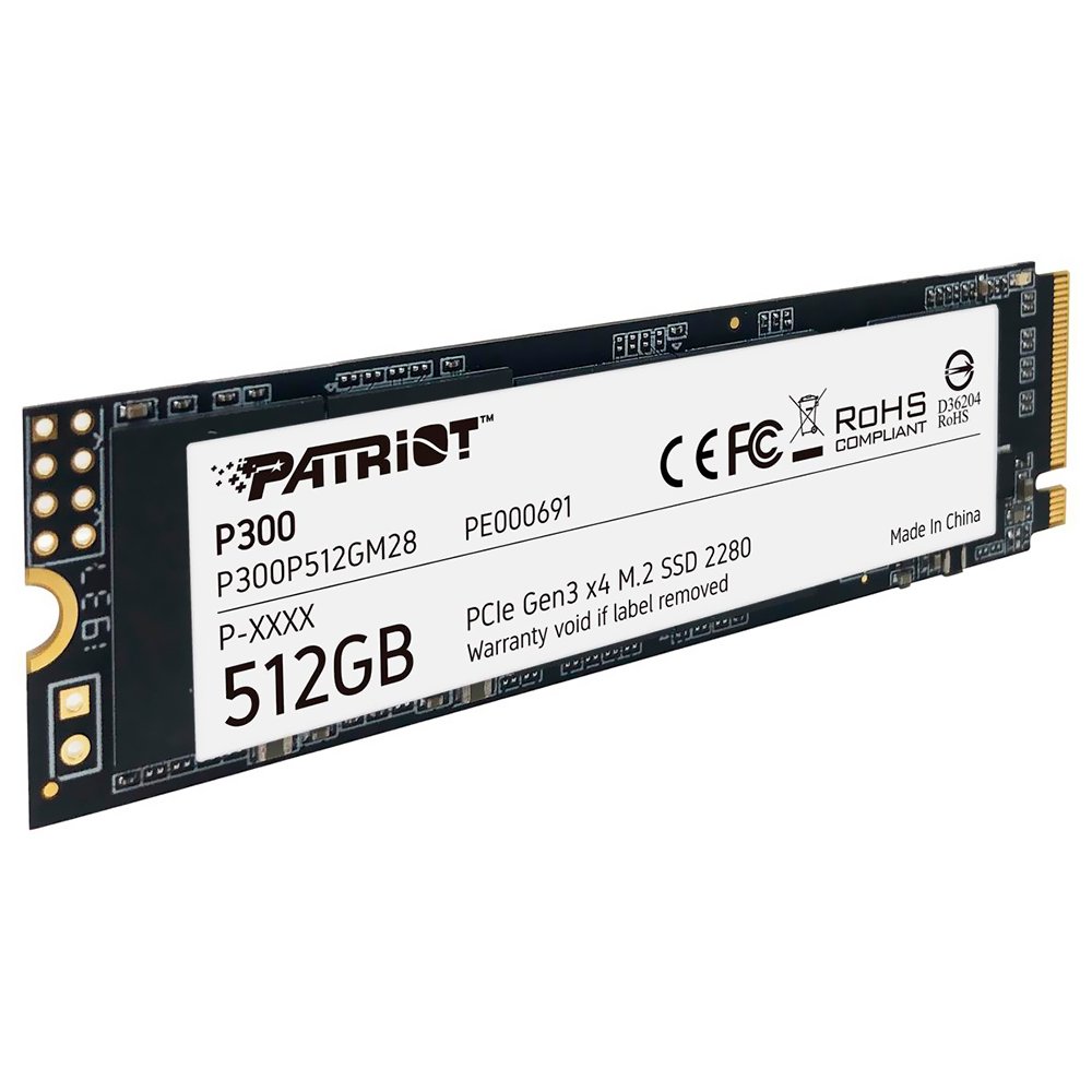 SSD Patriot M.2 512GB P300 NVMe - P300P512GM28