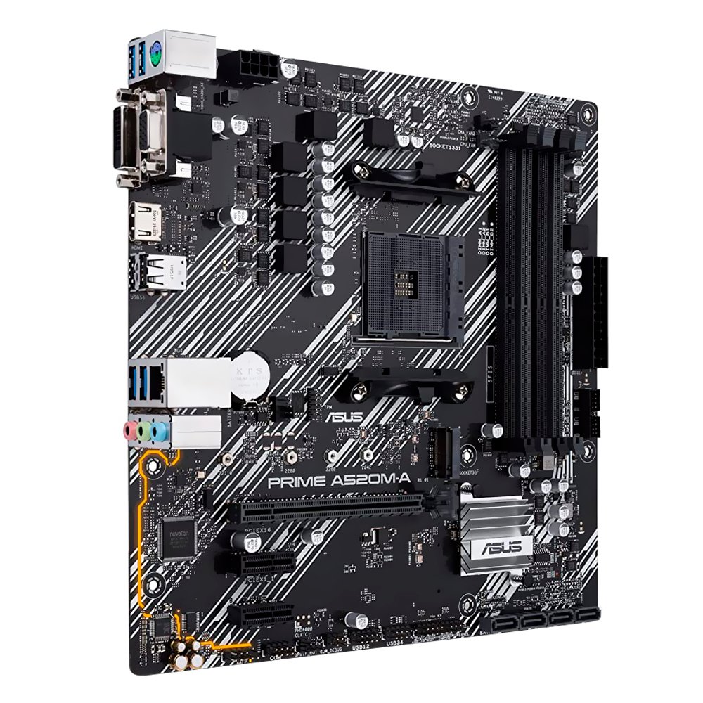 Placa Madre ASUS Prime A520M-A II Socket AM4 VGA DDR4