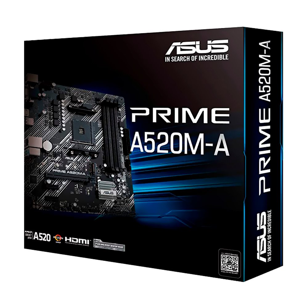 Placa Madre ASUS Prime A520M-A II Socket AM4 VGA DDR4