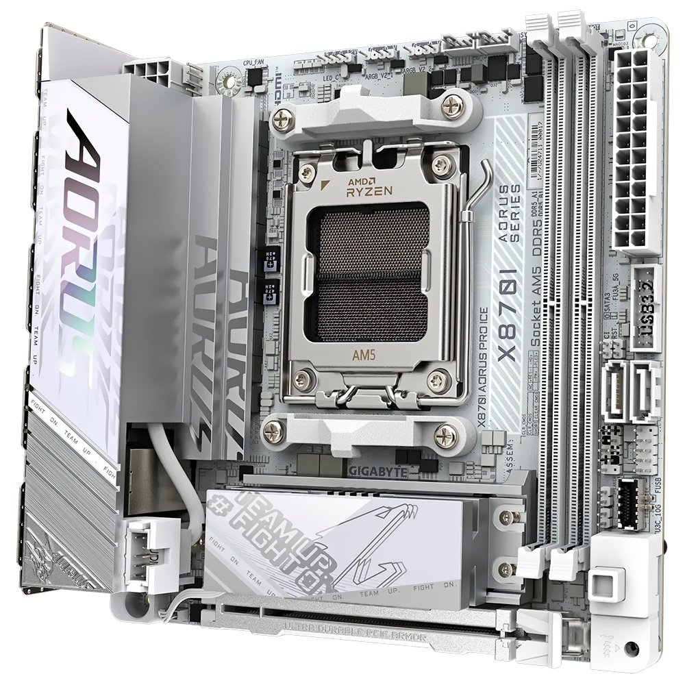 Placa Madre Gigabyte X870I AORUS Pro Ice Socket AM5 DDR5