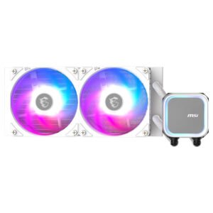 Water Cooler para Procesador MSI Mag Coreliquid A13 240 White Intel 1150-1851 AMD AM5-AM4 ARGB 240MM - Blanco