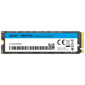 SSD Lexar M.2 500GB NM610 Pro NVMe - LNM610P500G-RNNNU
