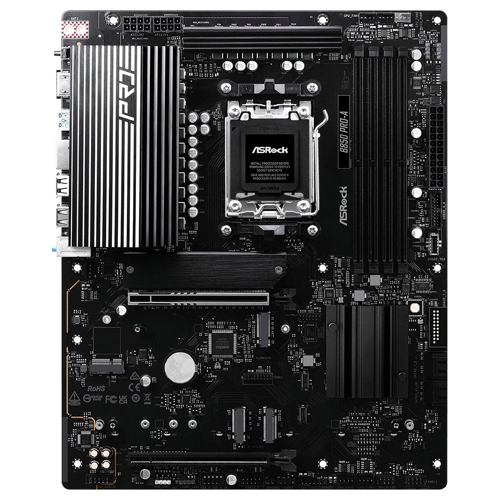 Placa Madre AM5 ASROCK B850 PRO-A M.2 DDR5 HDMI TYPE-C USB3.2 GLAN SOM 90-MXBQM0-A0UAYAZ
