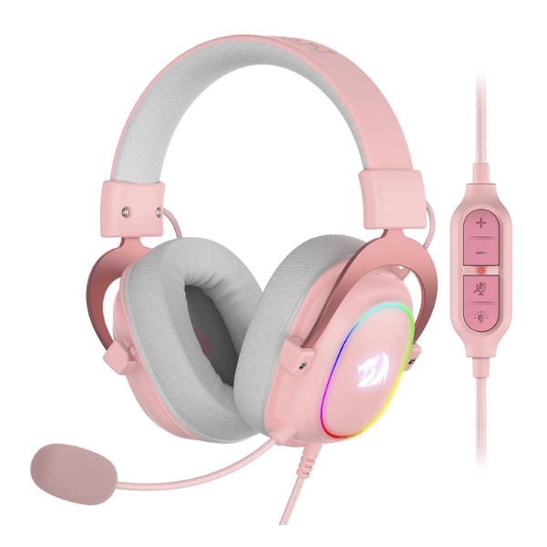 Auricular Redragon Zeus X H510P-RGB USB Rosa