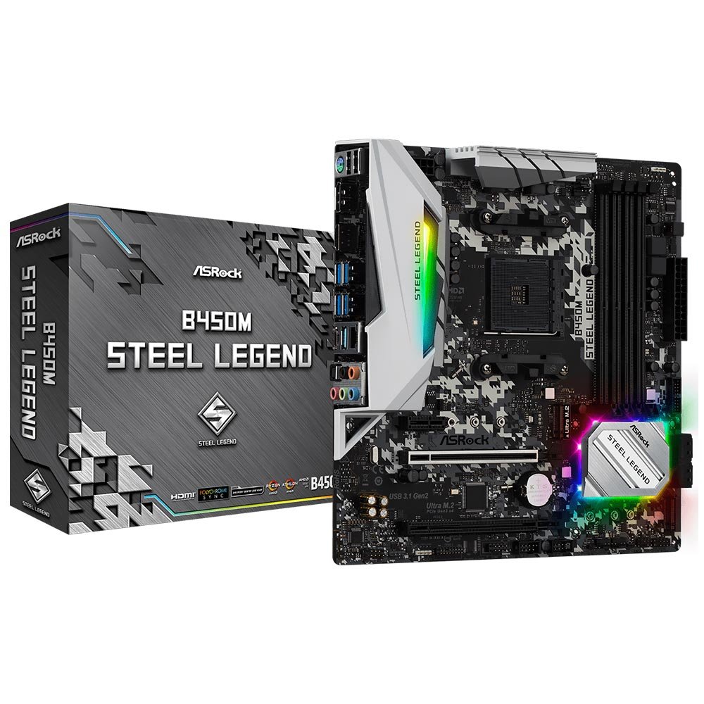 Placa Madre ASRock B450M Steel Legend Socket AM4 DDR4