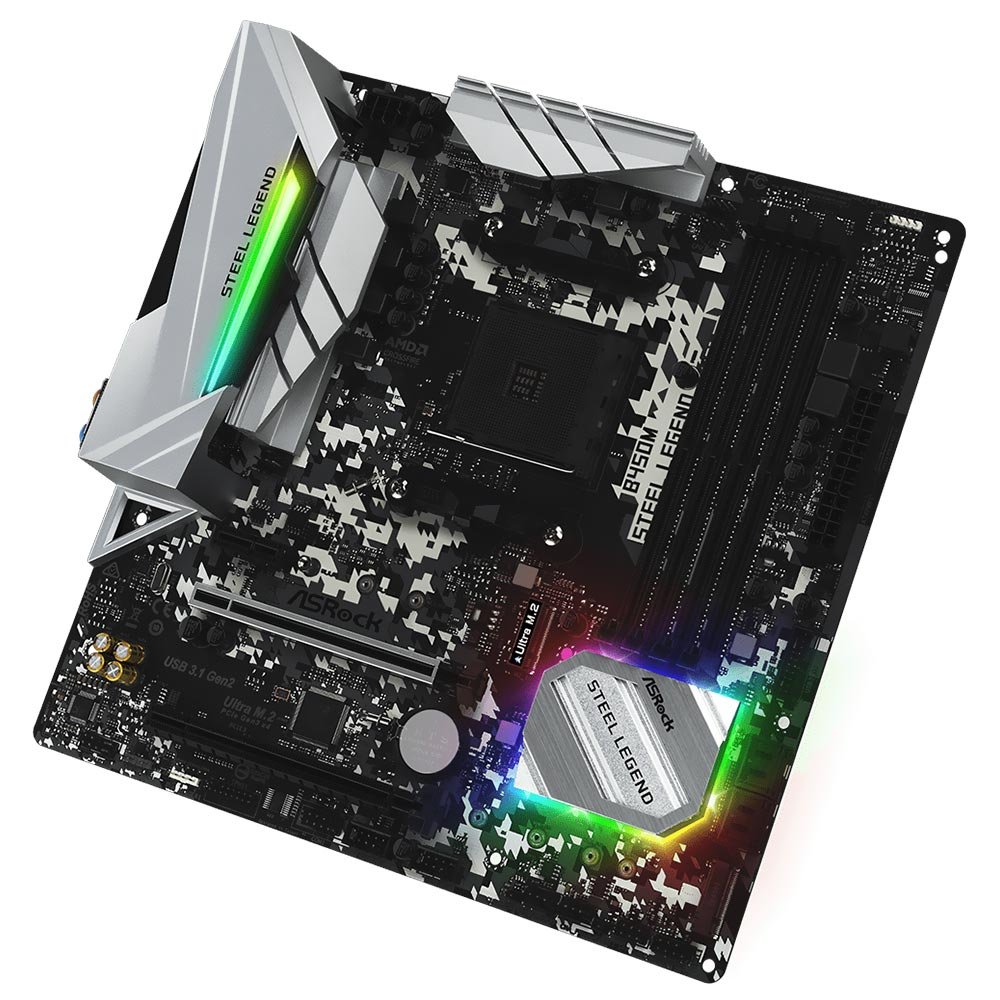 Placa Madre ASRock B450M Steel Legend Socket AM4 DDR4