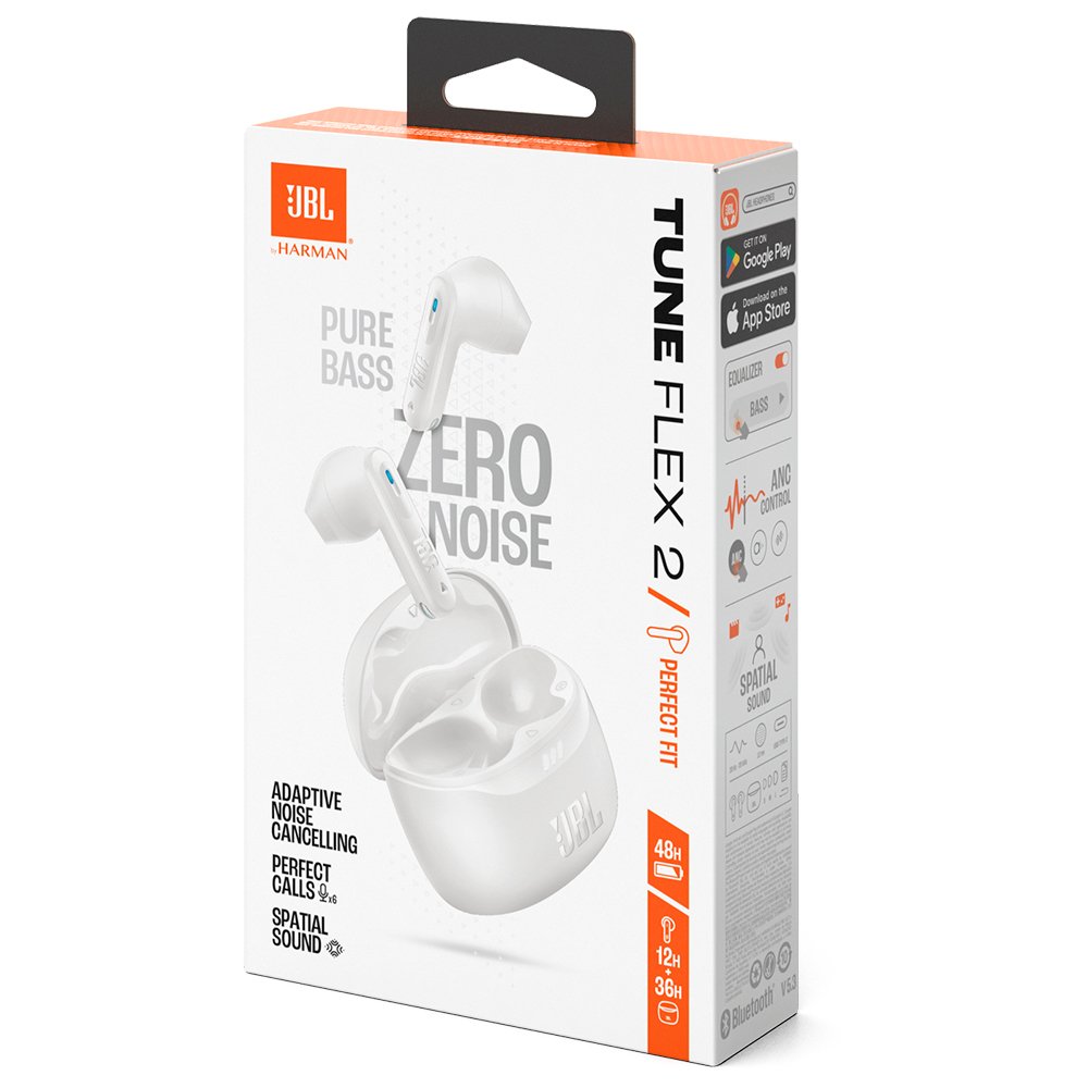 Auricular JBL Tune Flex 2 Perfect Fit TWS Bluetooth - Blanco