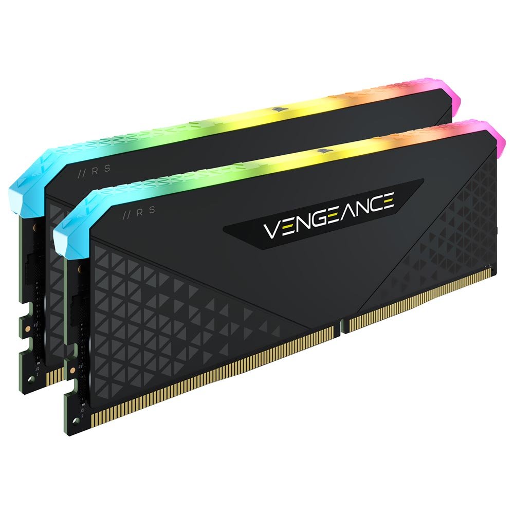 Memoria RAM Corsair Vengeance RGB RS DDR4 64GB (2x32GB) 3200MHz Negro (CMG64GX4M2E3200C16)