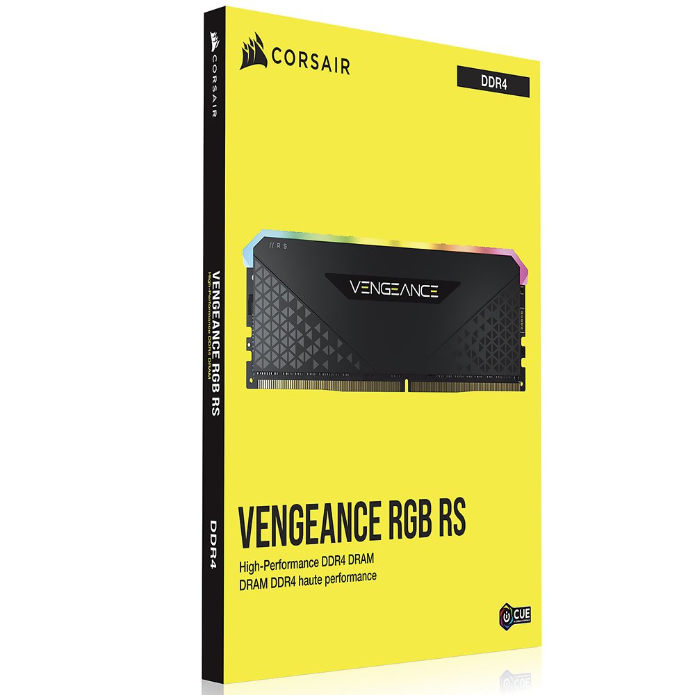 Memoria RAM Corsair Vengeance RGB RS DDR4 64GB (2x32GB) 3200MHz Negro (CMG64GX4M2E3200C16)