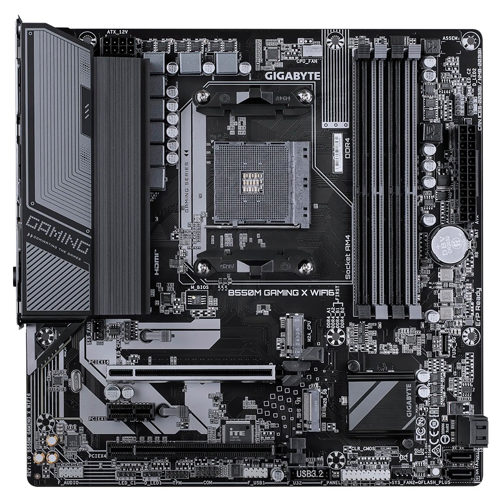 Placa Madre Gigabyte B550M Gaming X Wi-Fi 6 Socket AM4 DDR4