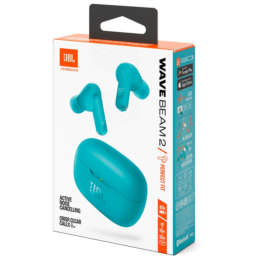 Auricular JBL Wave Beam 2 Perfect Fit TWS Bluetooth - Azul