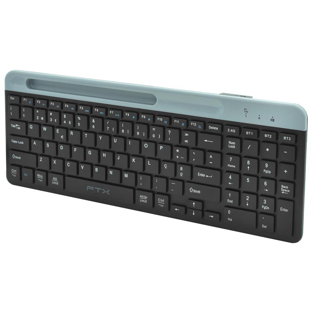 Teclado FTX B105 Wireless Portugués Negro