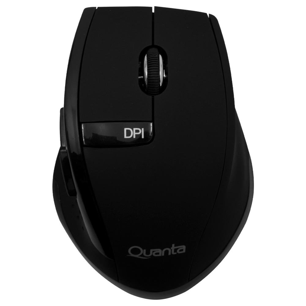 Teclado + Mouse Quanta QTKTM12 Wireless Portugués Negro