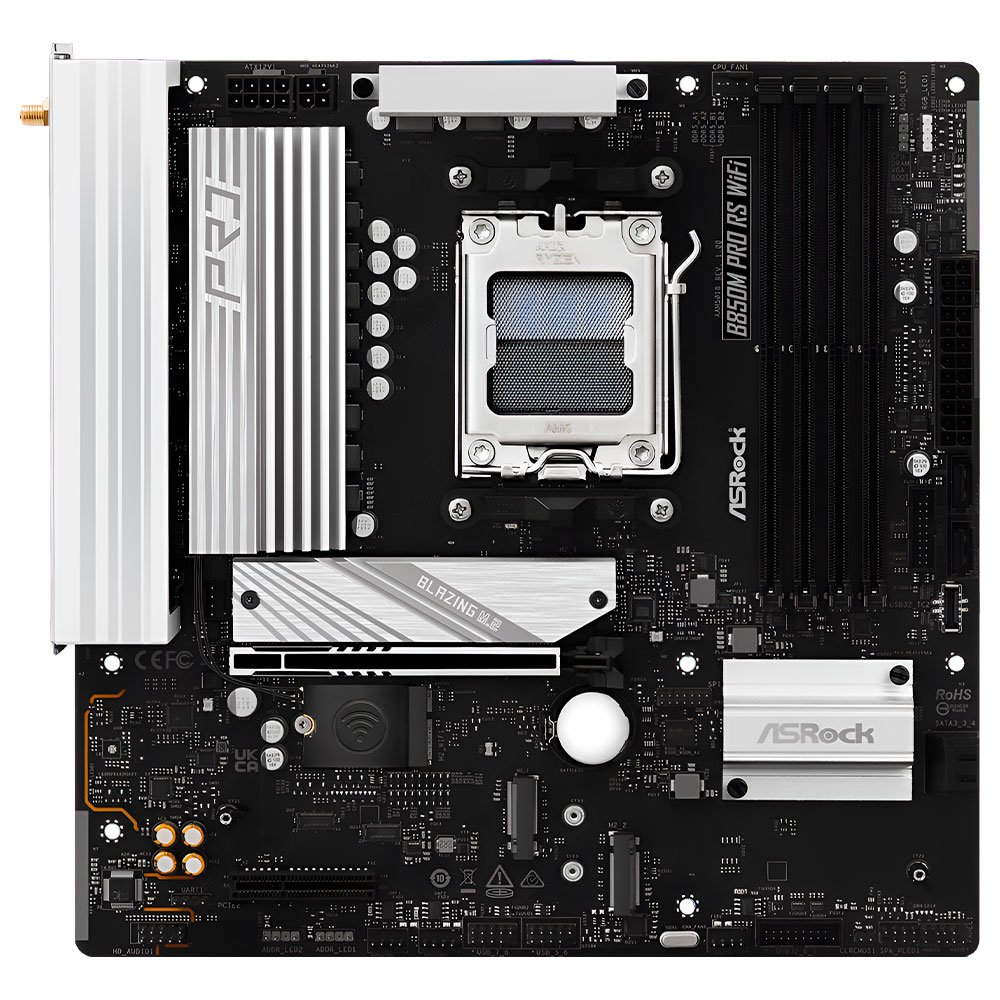 Placa Madre ASRock B850M Pro RS Wi-Fi Socket AM5 DDR5