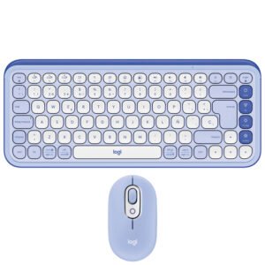 Teclado + Mouse Logitech Pop Icon Combo Bluetooth Espanhol Morado (920-013054)