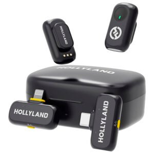 Micrófono Hollyland Lark A1 Lavalier Combo Wireless Lightning USB-C - Charcoal