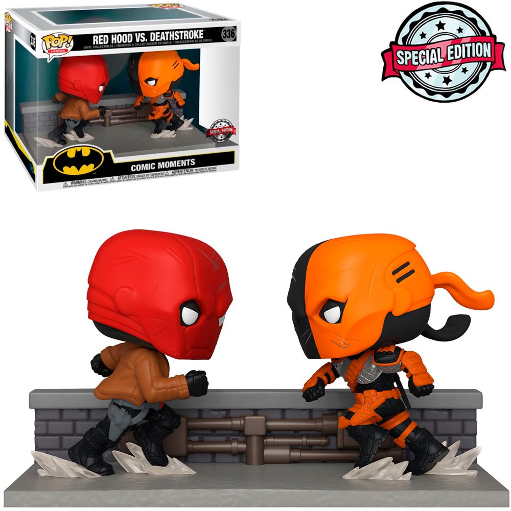 Funko Pop Dc Comic Moments Exclusive - Red Hood Vs. Deathstroke 336