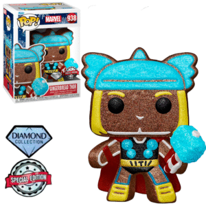 Funko Pop Marvel Holiday Exclusive - Gingerbread Thor 938 (diamond Collection)