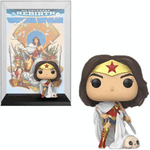 Funko Pop Comic Covers Wonder Woman - Rebirth On Throne