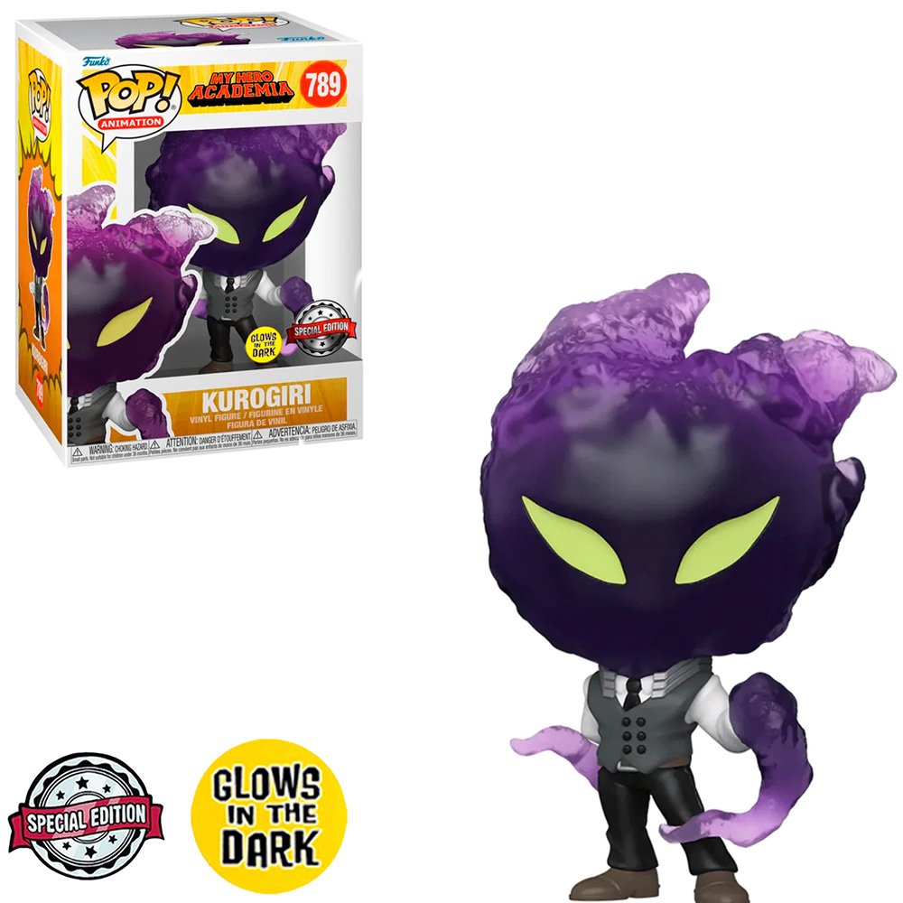 Funko Pop My Hero Academia S4 Exclusive - Kurogiri 789 (glows In The Dark)