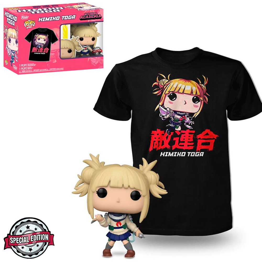 Box Funko Pop My Hero Academia Exclusive - Himiko Toga + Camiseta Tee Bundle *l*