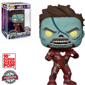 Funko Pop Marvel What If...? Exclusive - Zombie Iron Man 948 (super Sized 10)