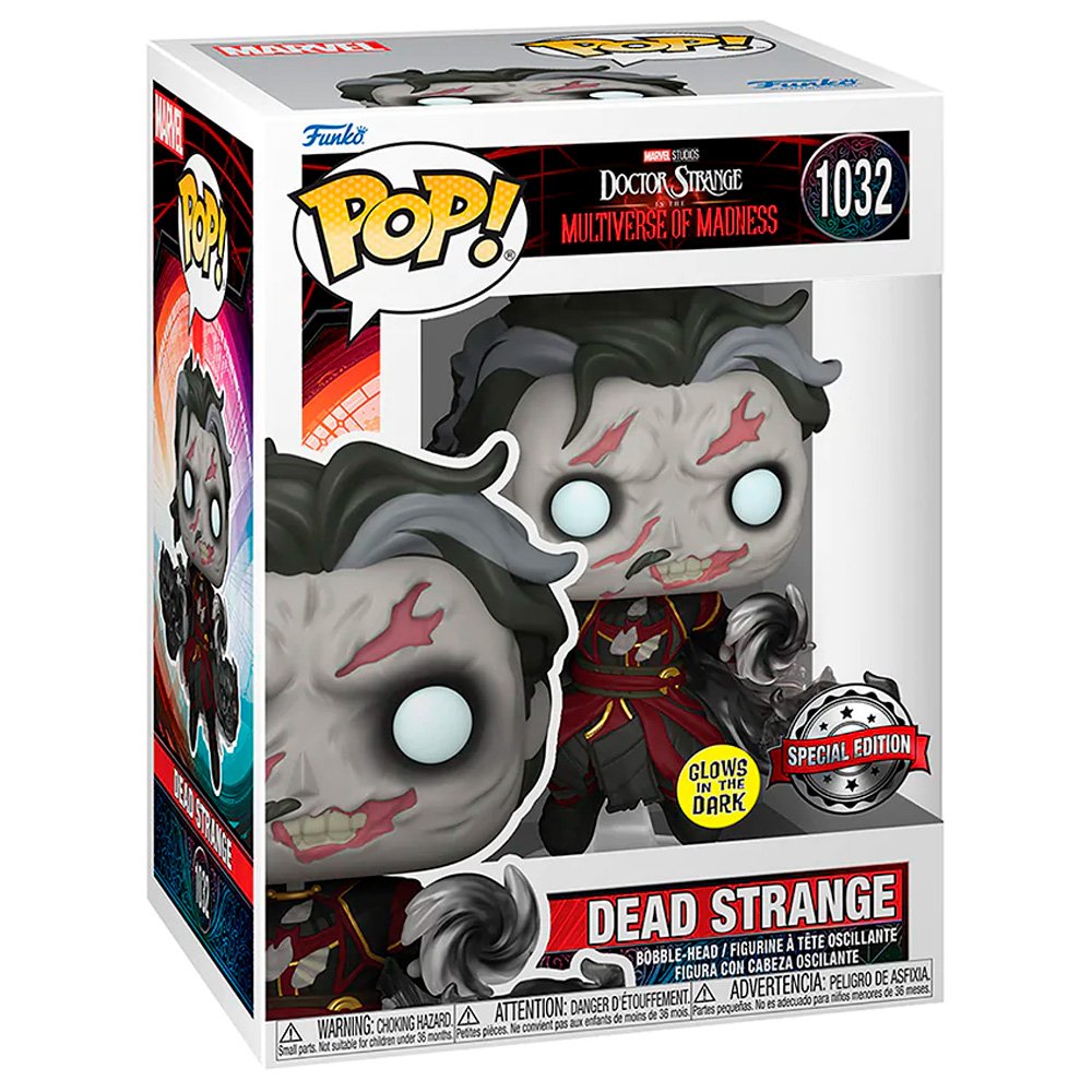 Funko Pop Marvel Doctor Strange In The Multiverse Of Madness Exclusive - Dead Strange 1032 (glows In The Dark)